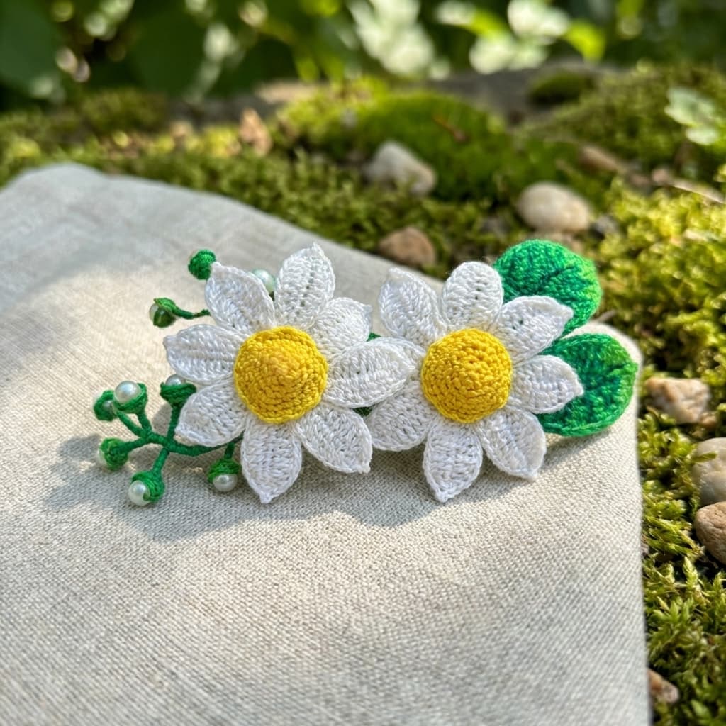 přírodní svatba kopretiny